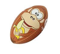 Optimum Rugby Ball - Balanced and Responsive for Accurate Handling and Kicking of Top-Performing Rugby Balls - Perfect for Training and Gameplay - 2-Ply 410g Ball - Monkey - Midi