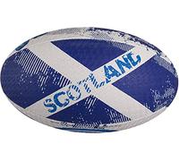 Optimum Scotland Nation Rugby Ball - Durable Rubber Training Ball with Enhanced Grip & Long Air Retention - Size 5