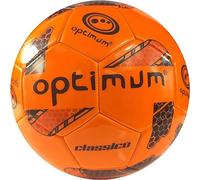 Optimum Sport Classico Football for Indoor/Outdoor Training & Matches, Durable Valve for Consistent Flight, Precision Control & Lasting Air Retention - Size 4, Orange
