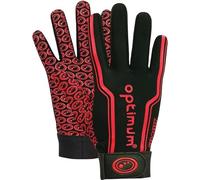 Optimum Sport Thermal Velocity Sports Gloves, All-Weather Elite Performance Grip, Unrestricted Hand Movement, Velcro Strap & Insulated Warmth for Cold Weather Confidence - L, Black/Red