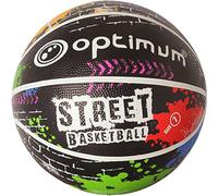 Optimum Street Basketball - Durable Korean Rubber with All-Weather Grip for Versatile Indoor/Outdoor Play - Sizes 7 & Mini for All Ages- Multicolor, Size Mini