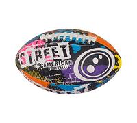 Optimum Street Mini American Football - Durable Rubber Training Ball - Tyre Grip Surface - Multi-Colour Design for Kids Beginners and All-Weather Play