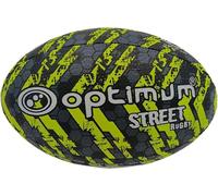 Optimum STREET RUGBY BALL - BLACK/YELLOW - MIDI