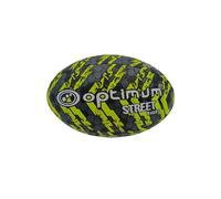 Optimum Street Rugby Ball, Durable Training Ball for Playground & Park Sessions, Highly Visible for Night Games with Enhanced Grip Texture, Suitable for All Ages & Skill Levels - Yellow, Size 3