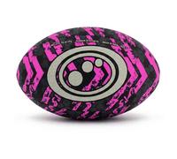 Optimum Street Rugby Ball, Durable Training Ball for Playground & Park Sessions, Highly Visible for Night Games with Enhanced Grip Texture, Suitable for All Ages & Skill Levels - Pink, Size 4