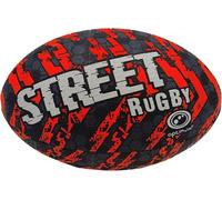 Optimum Street Rugby Ball, Durable Training Ball for Playground & Park Sessions, Highly Visible for Night Games with Enhanced Grip Texture, Suitable for All Ages & Skill Levels - Orange, Size Midi