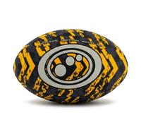 Optimum Street Rugby Ball, Durable Training Ball for Playground & Park Sessions, Highly Visible for Night Games with Enhanced Grip Texture, Suitable for All Ages & Skill Levels - Yellow, Size Midi