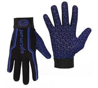 Optimum Thermal Velocity Sports Gloves, All-Weather Elite Performance Grip, Unrestricted Hand Movement, Easy Fasten Strap & Insulated Warmth for Cold Weather Confidence - XXS, Black/Blue