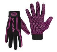 Optimum Thermal Velocity Sports Gloves, All-Weather Elite Performance Grip, Unrestricted Hand Movement, Easy Fasten Strap & Insulated Warmth for Cold Weather Confidence - XL, Black/Pink
