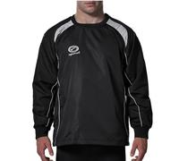 Optimum Top Training Contact Boys' Windbreaker: Waterproof, Insulated Sportswear for Football, Rugby, Sport - Long Sleeve, Elastic Cuffs, Warm Pullover Jacket for Running, Hiking - Black/White,LB