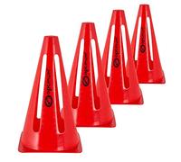 Optimum Training Collapsible Cones (Pack of 4) - Red, 9-Inch