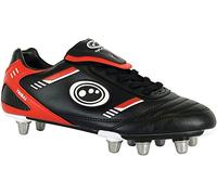 Optimum Tribal, Boys’ Rugby Boots, Red (Black/Red Black/Red), 3 (35 EU)