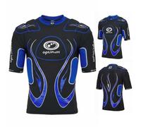 Optimum Unisex Senior Inferno Protective Top, Black/Blue, Small