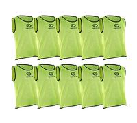 Optimum Unisex Training Bib - Pro Grade Mesh Polyester, Vibrant Anti-Sweat Multi-Sport Bib for Football, Rugby, & Other Activities - (Pack of 10) Yellow, Small