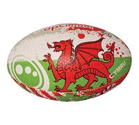 Optimum Wales Nation Rugby Ball - Durable Rubber Training Ball with Enhanced Grip & Long Air Retention - Size Midi