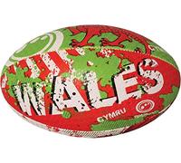 Optimum Wales Nation Rugby Ball - Durable Rubber Training Ball with Enhanced Grip & Long Air Retention - Size 5,
