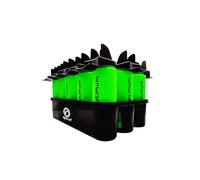 Optimum WATER BOTTLE CARRIER & 12 GREEN BOTTLES SET