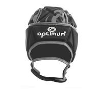 Optimum World Rugby Approved Razor Rugby Scrum Cap & Headguard for Adult & Junior Players, Black/Silver, XX-Small