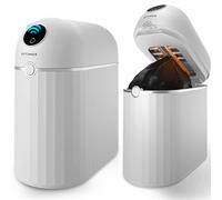 OPTIMUS TECHNOLOGY Automatic Self Sealing Trash Can Smart Trash Can Motion Sensor Touchless Garbage Bin Kitchen Bathroom Office 1 Refill Bag Rings Neos