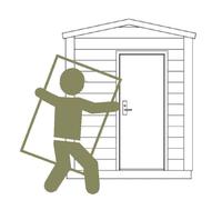 Optional Assembly For Shire Bunny Children's Playhouse 3' 11" x 5' 11"