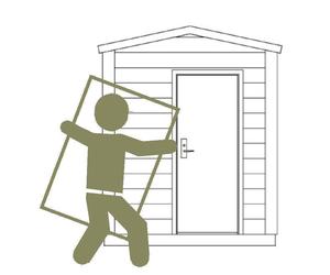 Optional Assembly For Shire Corner Shed 9' 9" x 9' 9"