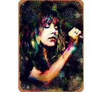Optional Stevie Nicks Metal Tin Sign Poster Vintage Art Wall Decor 12 x 8 inch