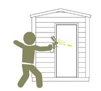 Optional Top Coat For Shire Sun Hut Potting Shed 7' 9" x 6' 1"