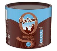 Options Belgian Chocolate Instant Hot Chocolate Drink 1KG Tun - Amazing Drink