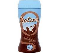 Options Belgian Chocolate Instant Hot Chocolate Drink (220g) - Pack of 2
