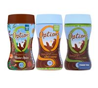 Options Belgian Hot Chocolate Bundle - Winter Spice, Salted Caramel & Mint (3 x 220g) - Instant Hot Chocolate Drink Variety Pack