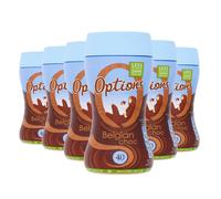 Options Belgian Hot Chocolate Drink (Multipack of 6 x 220g Jars)
