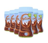 Options Belgian Hot Chocolate Drink (Multipack of 6 x 220g Jars)