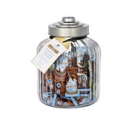 Options Hot Chocolate Selection Filled Jar 50 Sachets Large Ribbed Glass Jar Filled with Hot Chocolate Gift