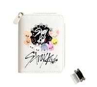 OptiPlay Kpop SKids Merchandise Wallets, Kpop SKids Merch Wallet for Stay, Stay Merch Purse, Coin Purse Ideal，for Stay Fans and Gift Ideas（White）