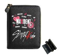 OptiPlay SKids s MerchandiseWallets Black, Kpop SKids Merch Wallet for Stay, Stay Merch Purse, Coin Purse Ideal，for Stay Fans and Gift Ideas