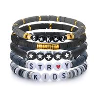 OptiPlay Stray Kids Merch Bracelets, 5 PCS Stray Merch Bracelet, Kpop Jewelry Accessories, Womens Jewellery Gifts, Fans Gifts for Men Women