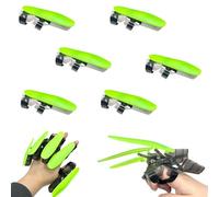 OptiPlay Wolve Claws，6PCS Retractable Plastic Cosplay Wolf Claw, Durable Realistic Cosplay Costume Props, Christmas Decorations And Gifts, for Halloween Party Decoration (Green)