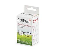 OptiPlus 30-Count Pre-Moistened Anti-Fog Lens Wipes, 6" x 5"