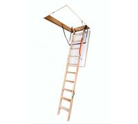 Optistep Best Wooden Folding Loft Ladders & Insulated White Hatch, Attic Stairs