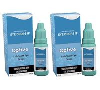 Optive Eye Drops 10ml x 2- Eye Drops for Dry Eye, Lubricant Eye Drops