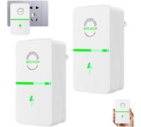 Optiwatt Power Saver Uk Plug, Optiwatt Electric Saver,Stopwatt Energy Saving Device Uk,Smart-Capacitor Voltage Stabilizer,Lug & Play For Home Office Appliance,Cuts Bills & Filters Dirty Power (2Pcs)