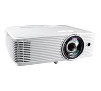 Optoma EH412STx Short Throw 1080p HDR Professional Projector Super Bright 4,000 Lumens Business Presentations, Classrooms, and Meeting Rooms 15,000 Hour Lamp Life Speaker Built in Portable