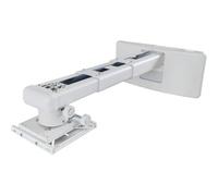 Optoma OWM3000 Dual Stud Ultra Short Throw Universal Wall Mount in White with Telescoping Arm