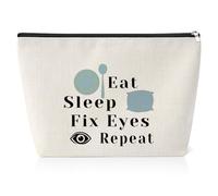 Optometrist Gift for Women Cosmetic Bag Funny Eye Doctor Gifts Ophthalmologist Gifts Eye Technician Gifts Optometry Student Gift Birthday Christmas Retirement Graduation Gift Makeup Travel Pouch