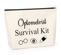 Optometrist Gift Optometry Makeup Bag Optometry Graduation Gifts Eye Doctor Vision Presents Toiletry Bag Christmas Birthday for Optometrist Women Friend Her Travel Cosmetic Pouch