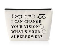 Optometrist Gifts for Women Cosmetic Bag Funny Eye Doctor Gifts Vision Therapy Gifts Zipper Pouch Ophthalmology Technician Presents Birthday Retirement Gifts for Ophthalmologist Toiletry Bag