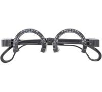 Optometry Test Lens Frame - Half-Frame Aluminum-Magnesium Test Frame - Suitable for Optical Stores, Hospital Ophthalmology Departments (Gray, PD52-70mm)(PD60MM)