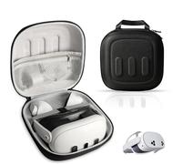 OPTOSLON Q3S Hard Carrying Case for Meta Quest 3/Quest 3S VR Headset, Touch Controller, Original Fabric Strap & Accessories, Ideal for Travel & Home Storage with Comfort Protection (Small)