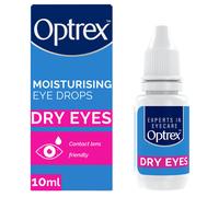 Optrex 10 ml Moisturising Eye Drops: Contact Lens Safe, Relieves Irritation, Soothes Inflammation, Hydrates, Provides Comfort for