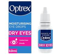 Optrex 10 ml Moisturising Eye Drops: Contact Lens Safe, Relieves Irritation, Soothes Inflammation, Hydrates, Provides Comfort for Dry and Sensitive Eyes